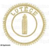 Badge / Macaron GLNF – Grande tenue provinciale – Deuxième Grand Surveillant – Lutèce – Brodé main